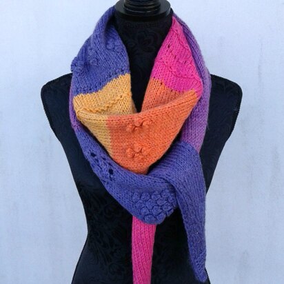 Kaimai Sunset Shawlette - knitting pattern