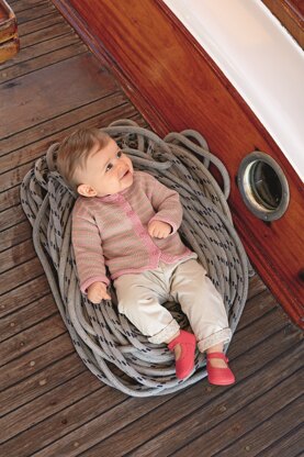 Babies Cardigan in Bergere de France Coton Fifty - 67531-09 - Downloadable PDF