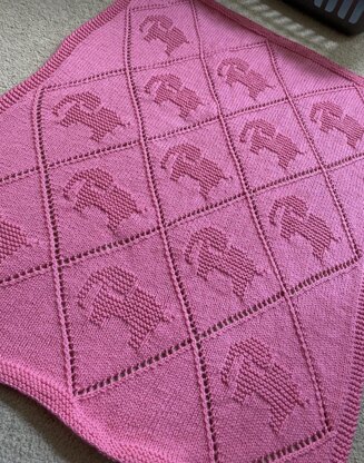 Diamond Elephant Blanket