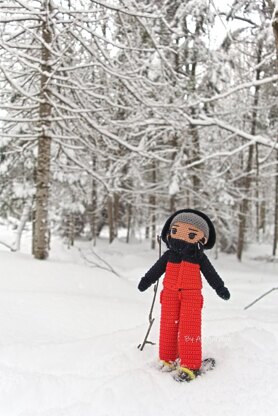 Hiking Boy Doll with Snowshoes