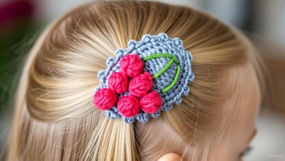 Crochet Grapes Hair Clip Pattern PDF + Video Tutorial