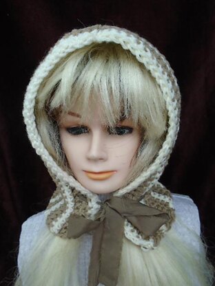 #821 Tan Striped Hood