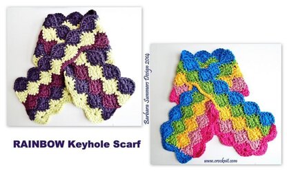 RAINBOW Keyhole Scarf