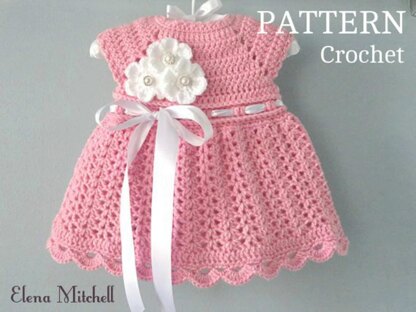 Crochet PATTERN Baby Dress Crochet Newborn Outfit