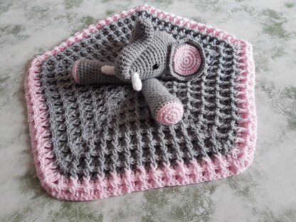 Ella The Elephant Baby Lovey Security Blanket