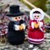 Christmas Carol Singer Dolls Knitting Pattern - Toy Knitting Pattern