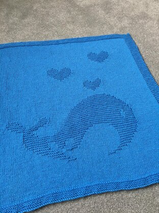 Nautical Sea Whale Love Blanket