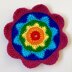 Rainbow flower coaster II by HueLaVive