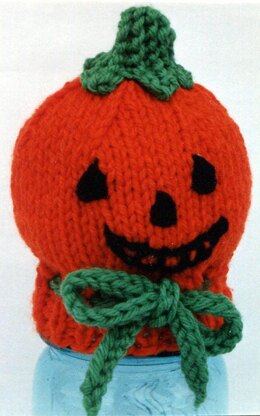Pumpkin Head Jar Topper