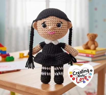 Wednesday Doll Amigurumi