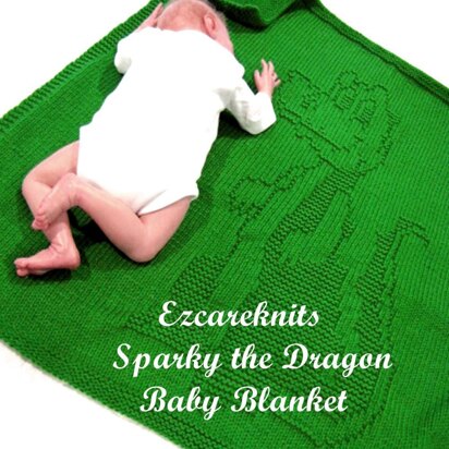 Sparky the Dragon Baby Blanket