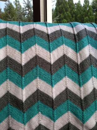 Chevron Baby Blanket and Chevron Throw