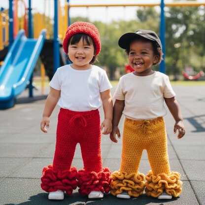 Big Ruffles Baby Pants Crochet Pattern | Easy to Follow | Newborn to 12 Months