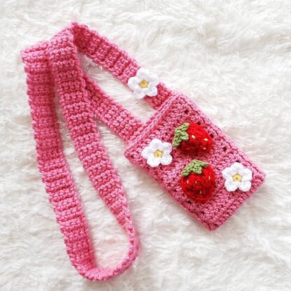 Strawberry Crossbody Phone Bag