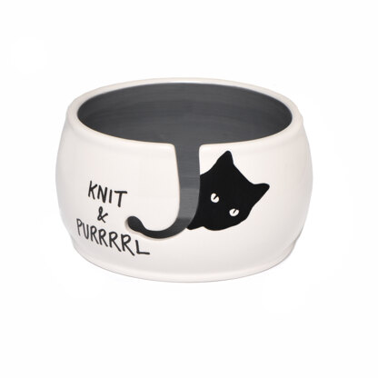Lenny Mud Knit and Purrrl Yarn Bowl