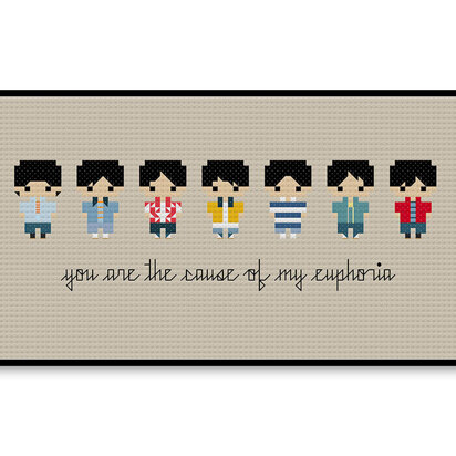 BTS Euphoria Bite Size - PDF Cross Stitch Pattern