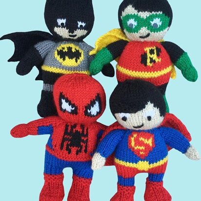 Batman, superman, spiderman, Robin soft toys