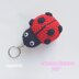 Ladybug keychain crochet pattern, Amigurumi lady bug crochet charm, Summer crochet decor, Kids Birthday favors, Back to school handmade gift