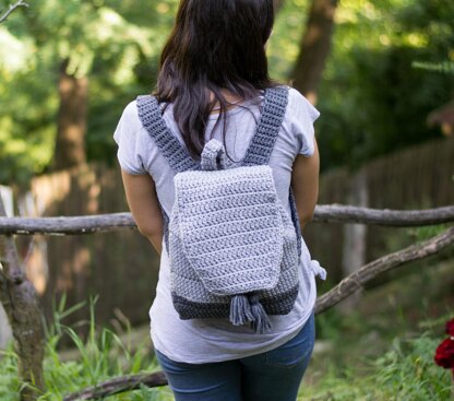 Light Grey Dipped Backpack