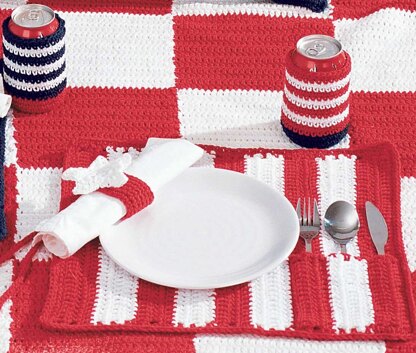 Roll and Go Placemats in Lily Sugar 'n Cream Solids