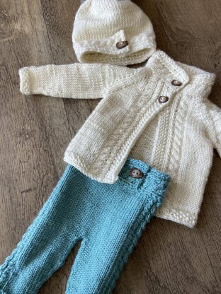 Gently Cabled Baby Cardigan