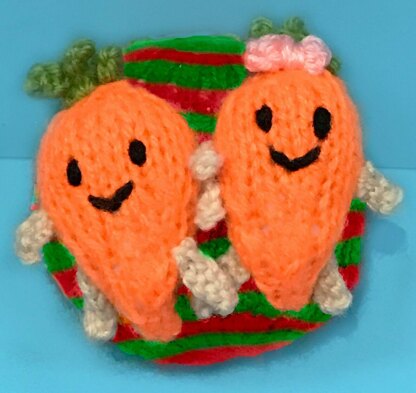 Kevin and Katie Carrot Christmas Tree Decoration