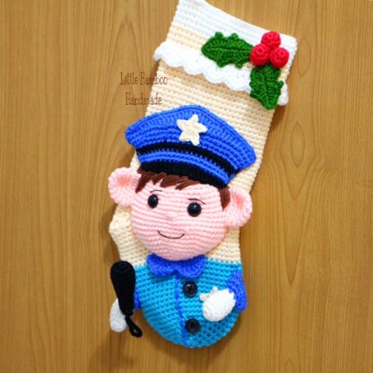 Policeman Christmas Stocking