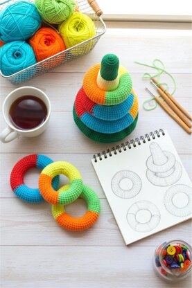 Multi-color stacking rings