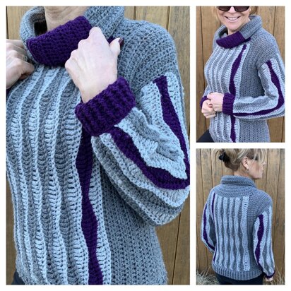 Vertical Waves Sweater