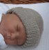 Baby Silver Silk Beanie Hat