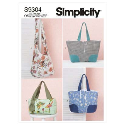 Simplicity Bags S9304 - Paper Pattern, Size OS (ONE SIZE)