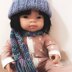 Pompom Hat for 38cm Miniland Doll