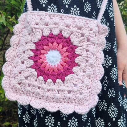 Sunburst Granny square bag