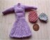 1:12th scale Ladies dress and snood c. 1939