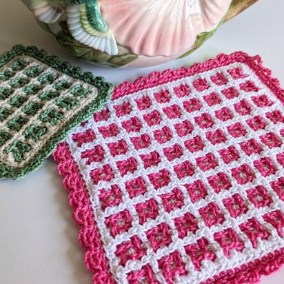 Squares Woven Hot Pad & Coaster