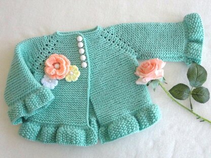 Knitting PATTERN Baby Girl Clothes Baby Cardigan Baby Pants