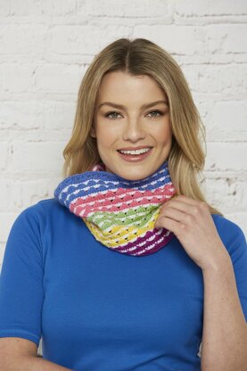 Candy Stripe Cowl