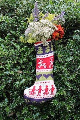 Christmas Stocking featured in Simply Knitting