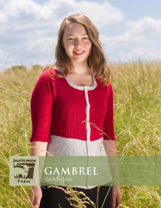 Gambrel Cardigan in Juniper Moon Farm Findley