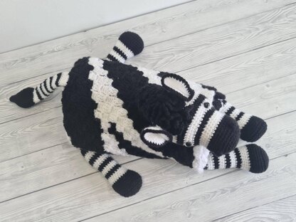 3in1 Safari Zebra Baby Blanket