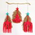 Crochet Faux Macrame Christmas Ornament