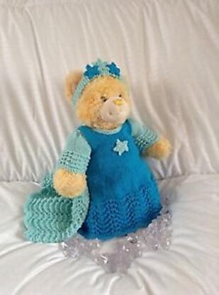 Frozen Elsa inspired costume for bear