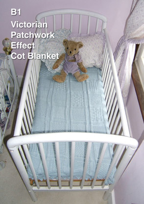 Patchwork Effect Cot Blanket