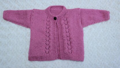 Knitting Pattern Childs Cardigan 3 Sizes UK & USA Terms #452