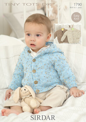 Cardigans and Jacket in Sirdar Snuggly Tiny Tots DK - 1790 - Downloadable PDF