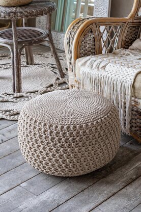 Pouf cover Lacemosaic