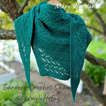Gardens Crochet Shawl
