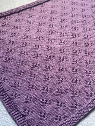 Chunky Eyelet Baby Blanket