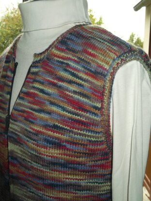 Zipped waistcoat