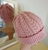 Easy Lace Cable Hat Womens Mens Unisex Straight Needles